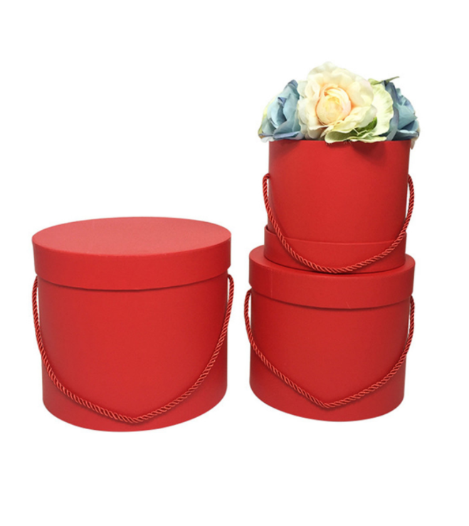 Round Box With Hanger Set Of 3